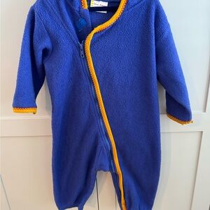 Hanna Andersson Blue One Piece with Orange Trim